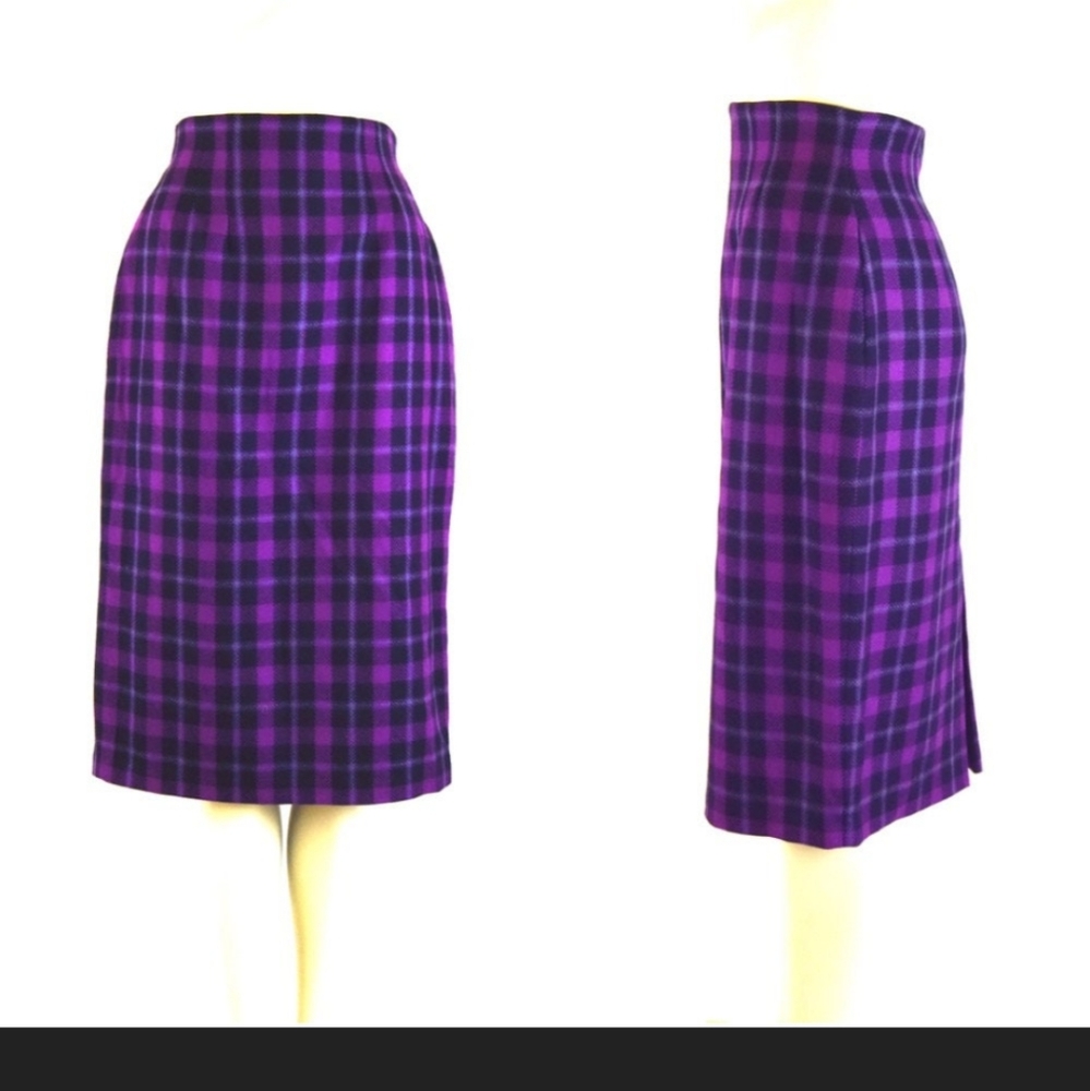 Vintage wool pencil skirt by Alfred Sung